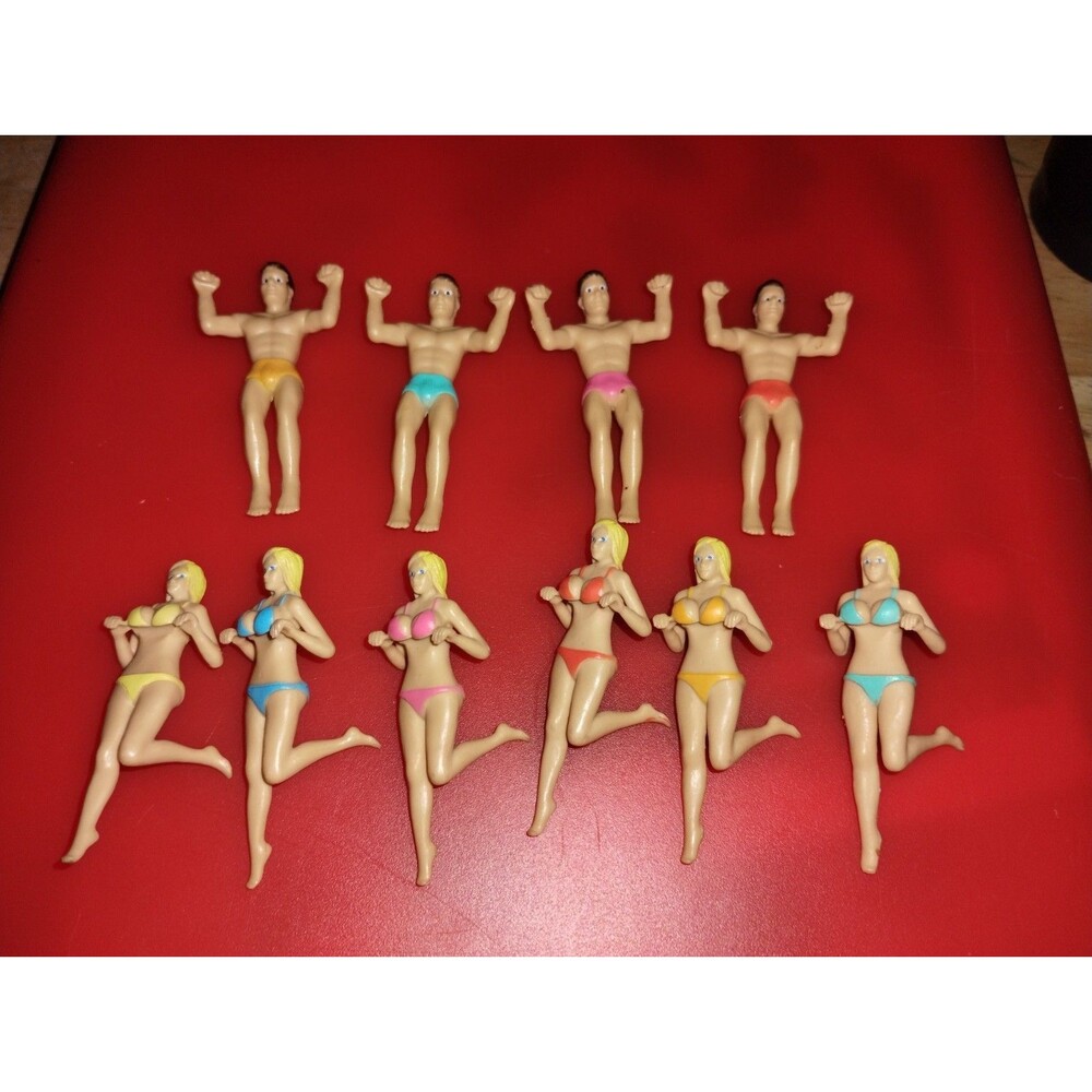 Novelty Swimsuit Bikini Men Women Drink Markers Cocktail Glass Identifiers Lot